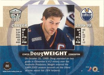 1999-00 Pacific Dynagon Ice - Gold #86 Doug Weight Back