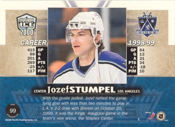 1999-00 Pacific Dynagon Ice - Gold #99 Jozef Stumpel Back