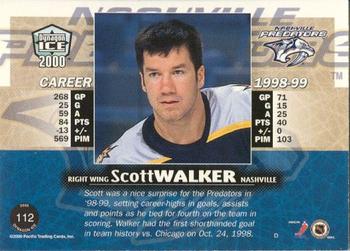 1999-00 Pacific Dynagon Ice - Gold #112 Scott Walker Back
