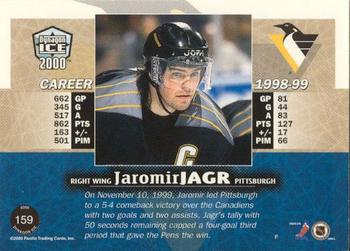 1999-00 Pacific Dynagon Ice - Gold #159 Jaromir Jagr Back