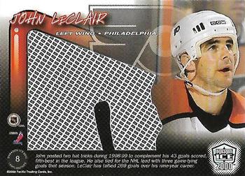 1999-00 Pacific Dynagon Ice - Lamplighter Net-Fusions #8 John LeClair Back