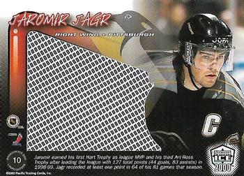 1999-00 Pacific Dynagon Ice - Lamplighter Net-Fusions #10 Jaromir Jagr Back