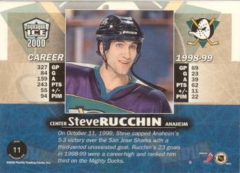 1999-00 Pacific Dynagon Ice - Premiere Date #11 Steve Rucchin Back