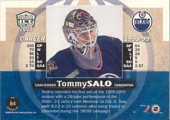 1999-00 Pacific Dynagon Ice - Premiere Date #84 Tommy Salo Back