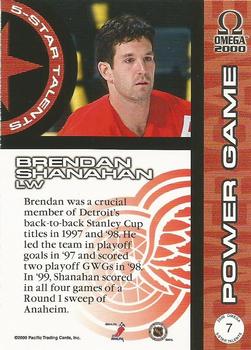 1999-00 Pacific Omega - 5-Star Talents #7 Brendan Shanahan Back