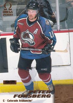 1999-00 Pacific Omega - Gold #62 Peter Forsberg Front