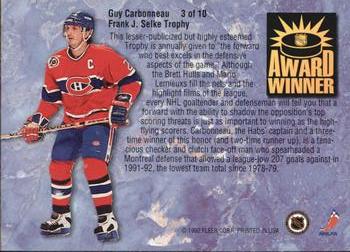1992-93 Ultra - Award Winners #3 Guy Carbonneau Back