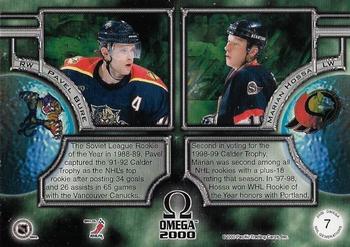 1999-00 Pacific Omega - NHL Generations #7 Pavel Bure / Marian Hossa Back