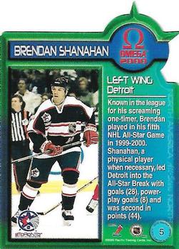 1999-00 Pacific Omega - North American All-Stars #5 Brendan Shanahan Back