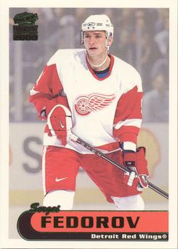 1999-00 Pacific Paramount - Emerald #80 Sergei Fedorov Front