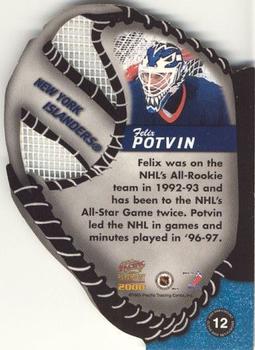 1999-00 Pacific Paramount - Glove Side Net-Fusions #12 Felix Potvin Back