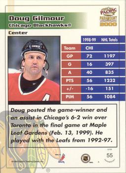 1999-00 Pacific Paramount - Gold #55 Doug Gilmour Back