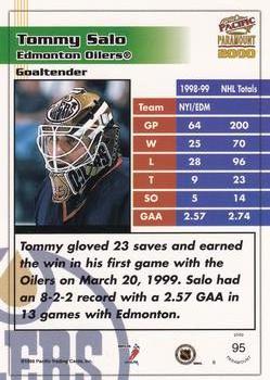 1999-00 Pacific Paramount - Holo-Silver #95 Tommy Salo Back