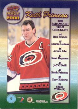 1999-00 Pacific Paramount - Ice Alliance #6 Keith Primeau Back