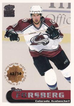 1999-00 Pacific Paramount - Premiere Date #63 Peter Forsberg Front