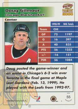 1999-00 Pacific Paramount - Red #55 Doug Gilmour Back
