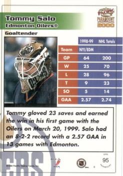 1999-00 Pacific Paramount - Red #95 Tommy Salo Back