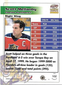 1999-00 Pacific Paramount - Red #102 Scott Mellanby Back