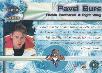 1999-00 Pacific Prism - Clear Advantage #10 Pavel Bure Back