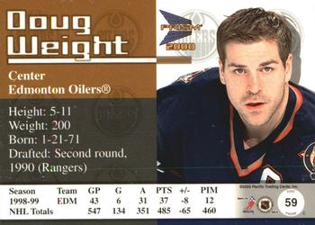 1999-00 Pacific Prism - Holographic Mirror #59 Doug Weight Back
