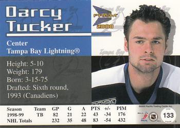 1999-00 Pacific Prism - Holographic Purple #133 Darcy Tucker Back