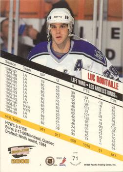 1999-00 Pacific Revolution - CSC Silver #71 Luc Robitaille Back