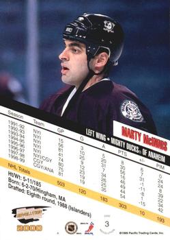1999-00 Pacific Revolution - Red #3 Marty McInnis Back