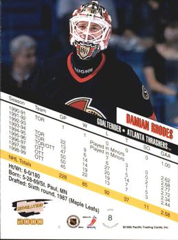 1999-00 Pacific Revolution - Red #8 Damian Rhodes Back