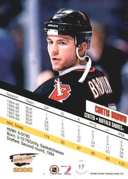 1999-00 Pacific Revolution - Red #17 Curtis Brown Back