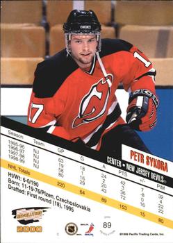 1999-00 Pacific Revolution - Red #89 Petr Sykora Back
