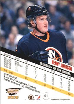 1999-00 Pacific Revolution - Red #91 Kenny Jonsson Back