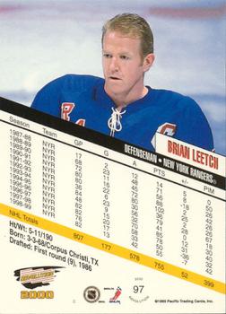 1999-00 Pacific Revolution - Red #97 Brian Leetch Back