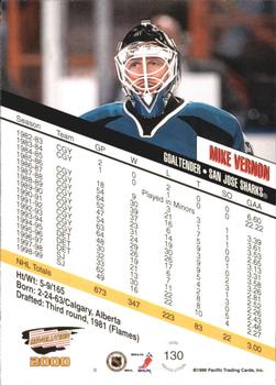 1999-00 Pacific Revolution - Red #130 Mike Vernon Back