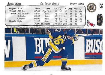 1992-93 Upper Deck #29 Brett Hull Back