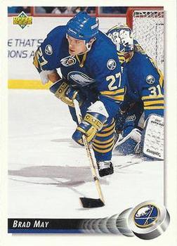 1992-93 Upper Deck #74 Brad May Front