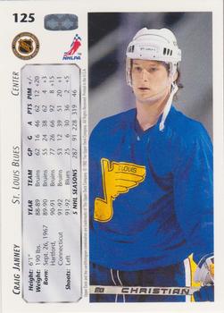 1992-93 Upper Deck #125 Craig Janney Back