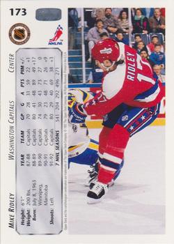 1992-93 Upper Deck #173 Mike Ridley Back
