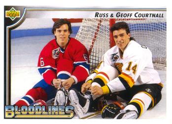 1992-93 Upper Deck #39 Russ Courtnall / Geoff Courtnall Front