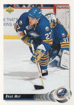 1992-93 Upper Deck #74 Brad May Front