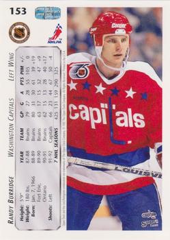 1992-93 Upper Deck #153 Randy Burridge Back