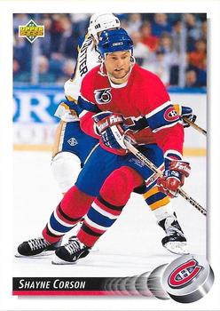 1992-93 Upper Deck #330 Shayne Corson Front