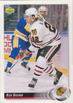 1992-93 Upper Deck #387 Rob Brown Front