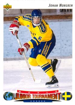 1992-93 Upper Deck #225 Johan Norgren Front
