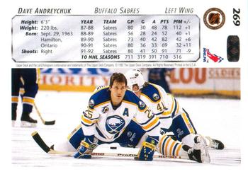 1992-93 Upper Deck #269 Dave Andreychuk Back