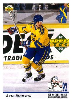 1992-93 Upper Deck #376 Arto Blomsten Front