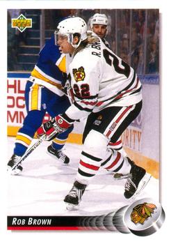 1992-93 Upper Deck #387 Rob Brown Front