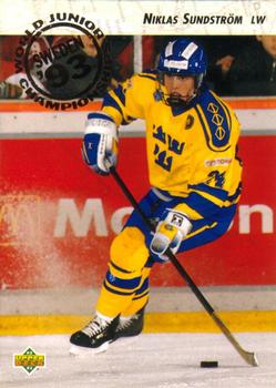 1992-93 Upper Deck #597 Niklas Sundstrom Front
