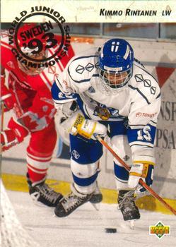 1992-93 Upper Deck #618 Kimmo Rintanen Front