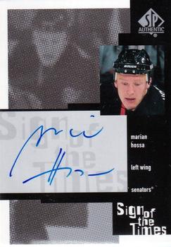 1999-00 SP Authentic - Sign of the Times #MH Marian Hossa Front