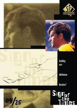 1999-00 SP Authentic - Sign of the Times Gold #BO Bobby Orr Front